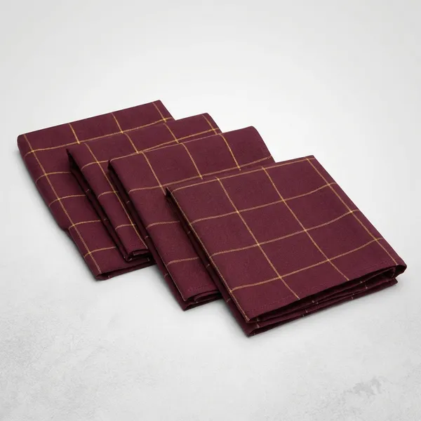Maroon_Checkered_Cotton_Rumal_With_Contrast_Border_For_Men_Pack_Of_4