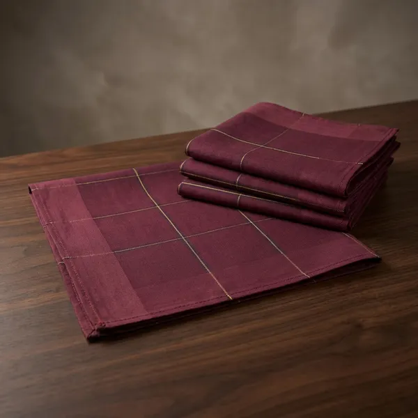Maroon_Checkered_Cotton_Rumal_With_Contrast_Border_For_Men_Pack_Of_4