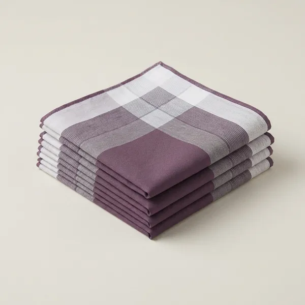 Purple_Premium_Cotton_Rumal_With_Geometric_Border_Design_For_Men_Pack_Of_4