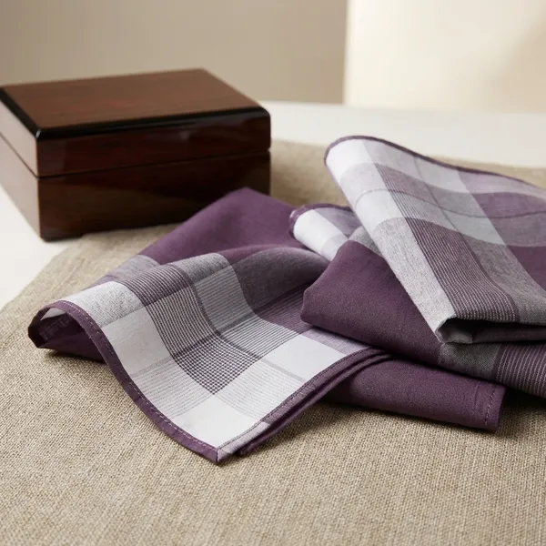 Purple_Premium_Cotton_Rumal_With_Geometric_Border_Design_For_Men_Pack_Of_4