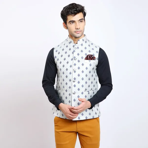Grey_Jacquard_Premium_Fabric_Nehru_Jacket_For_Men