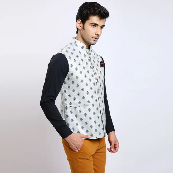 Grey_Jacquard_Premium_Fabric_Nehru_Jacket_For_Men