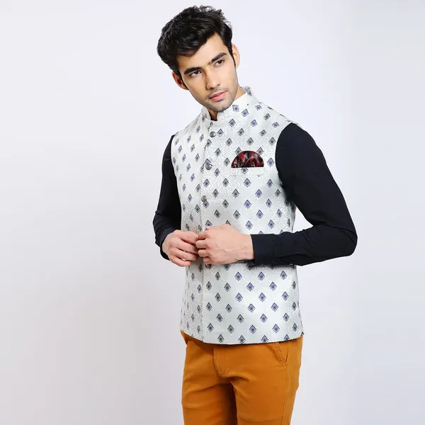 Grey_Jacquard_Premium_Fabric_Nehru_Jacket_For_Men
