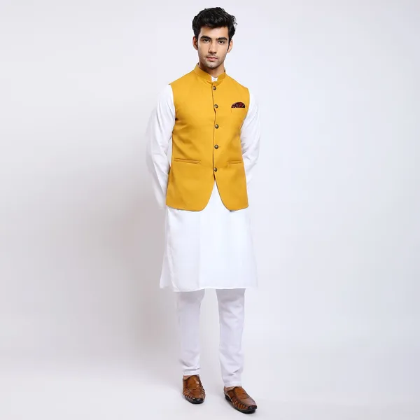 Mustard_Jacquard_Premium_Fabric_Nehru_Jacket_For_Men