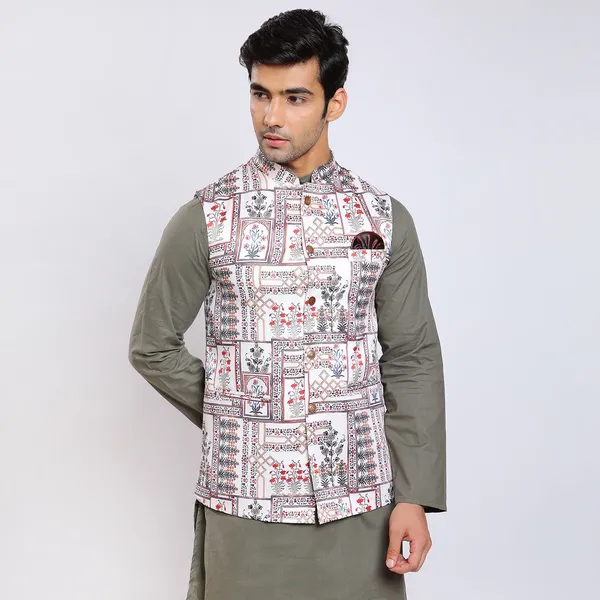 White_Satin_Premium_Fabric_Nehru_Jacket_For_Men