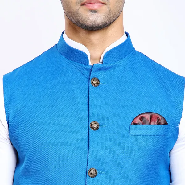 Light_Blue_Dobby_Premium_Fabric_Nehru_Jacket_For_Men
