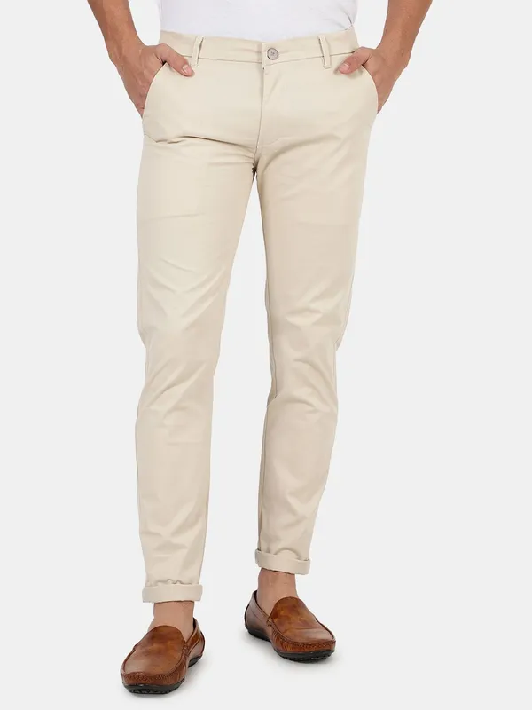 Beige_Poplin_Laffer_Premium_Fabric_Chinos_For_Men
