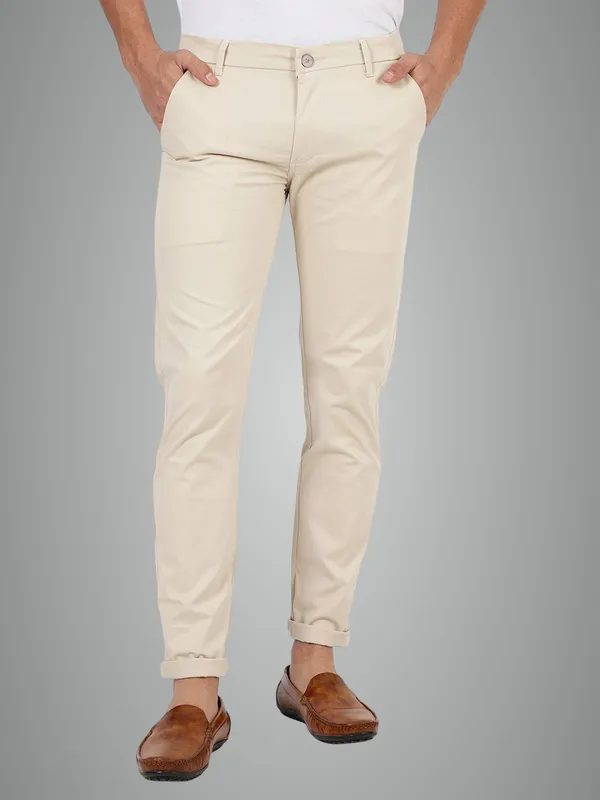 Beige_Poplin_Laffer_Premium_Fabric_Chinos_For_Men