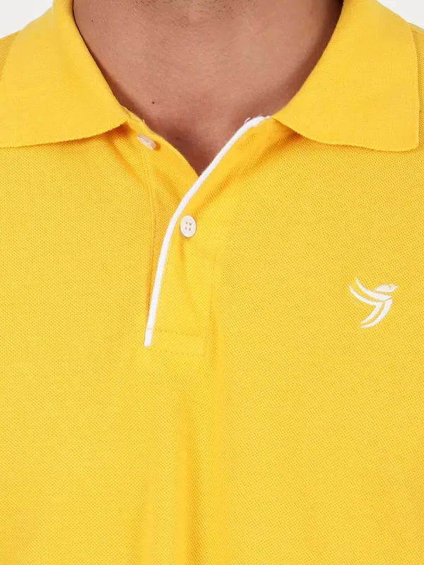 Yellow_Cotton_Premium_Fabric_Polo_T_Shirt_For_Men