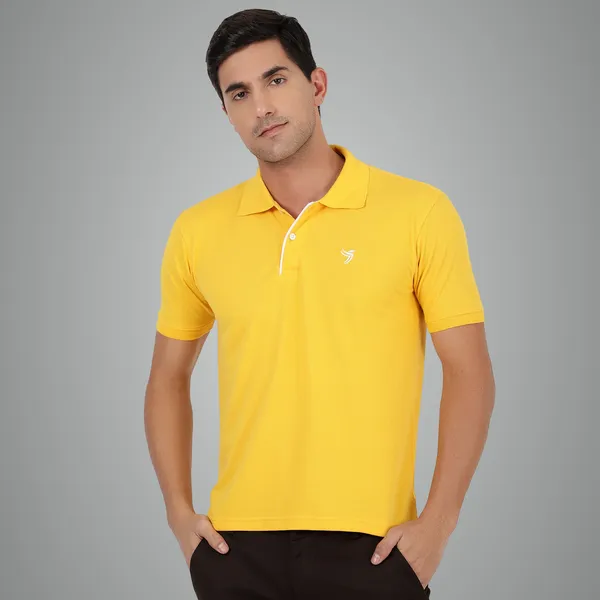 Yellow_Cotton_Premium_Fabric_Polo_T_Shirt_For_Men