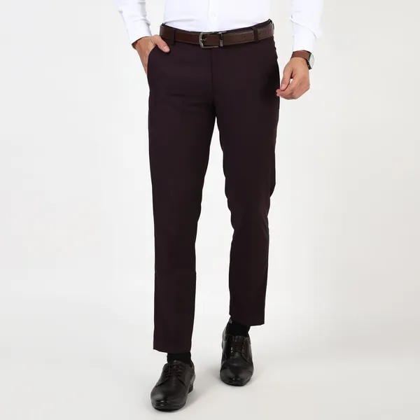 Wine_Terry_Rayon_Premium_Fabric_Trousers_For_Men