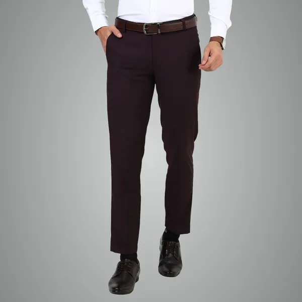 Wine_Terry_Rayon_Premium_Fabric_Trousers_For_Men