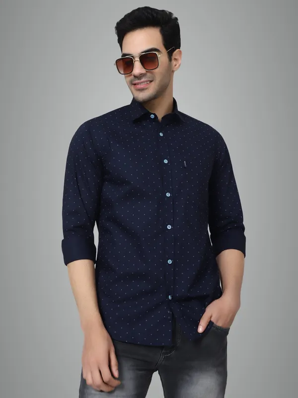 Blue_Full_Sleeves_Cotton_Premium_Fabric_Casual_Shirt_For_Men