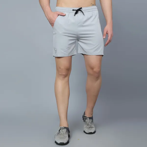 Grey_Four_Way_Premium_Fabric_Shorts_For_Men