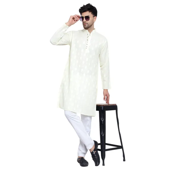 Yellow_Cotton_Premium_Fabric_Kurta_Pajama_For_Men