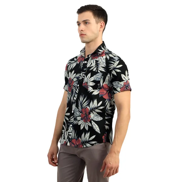 Black_Half_Sleeves_Cotton_Premium_Fabric_Half_Sleeve_Shirt_For_Men