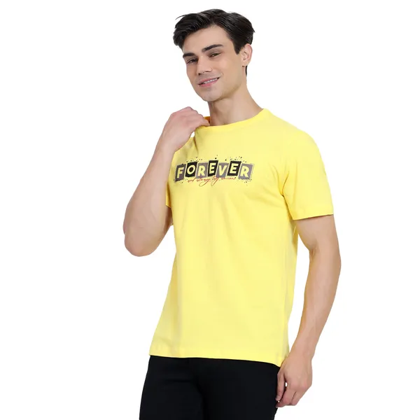 Yellow_Cotton_Premium_Fabric_T_Shirt_For_Men