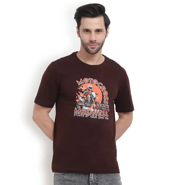 Brown_Cotton_Premium_Fabric_T_Shirt_For_Men