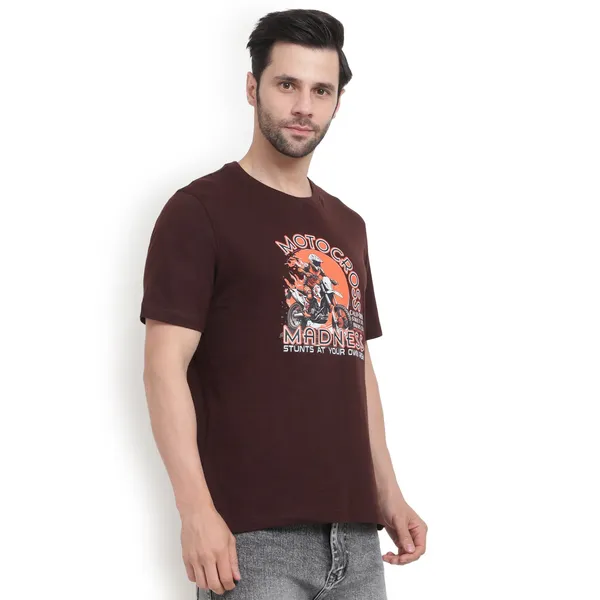 Brown_Cotton_Premium_Fabric_T_Shirt_For_Men
