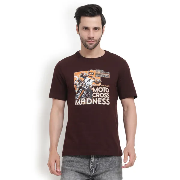 Brown_Cotton_Premium_Fabric_T_Shirt_For_Men