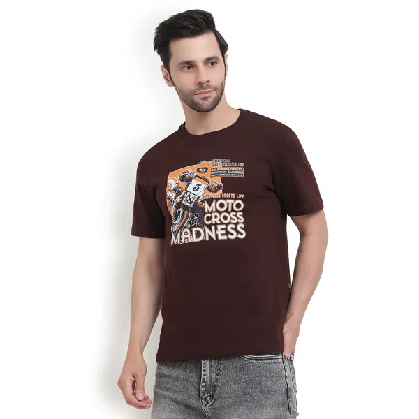 Brown_Cotton_Premium_Fabric_T_Shirt_For_Men