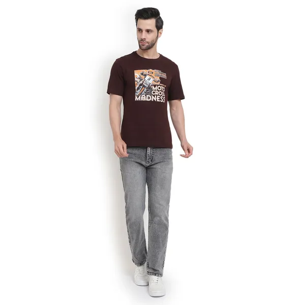 Brown_Cotton_Premium_Fabric_T_Shirt_For_Men
