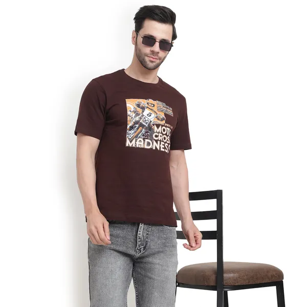 Brown_Cotton_Premium_Fabric_T_Shirt_For_Men