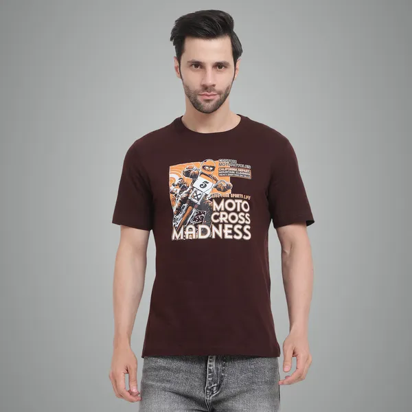 Brown_Cotton_Premium_Fabric_T_Shirt_For_Men