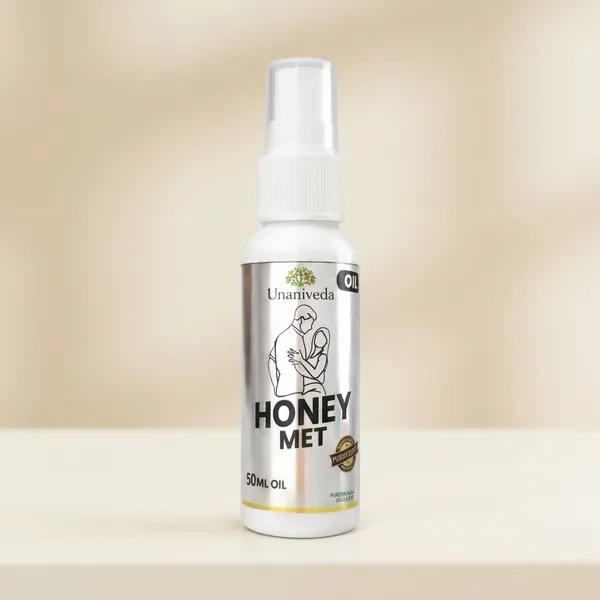 White_And_Silver_Honey_Met_Oil_For_Unisex