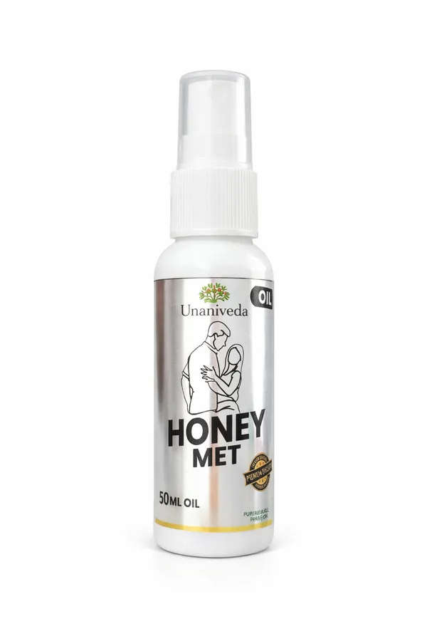 White_And_Silver_Honey_Met_Oil_For_Unisex