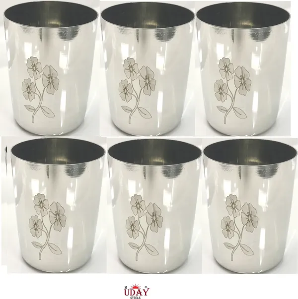 Silver_Laser_Pipe_Glass_6Pc_Glass_Set_Water_Juice_Glass_350Ml_Silver_Pack_Of_6