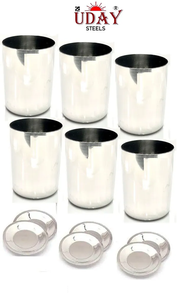 Silver_Pipe_Glass_With_Cover_6Pc_Glass_Set_Water_Juice_Glass_350Ml_Silver_Pack_Of_12