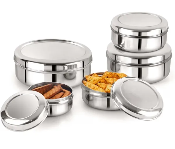STEEL_PURI_DABBA_6X9_(Pack_of_5,_Silver)