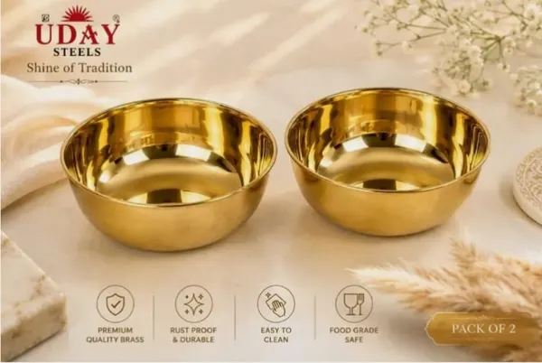 UDAY_STEEL_Brass_Dessert_Bowl_(pack_of_2)