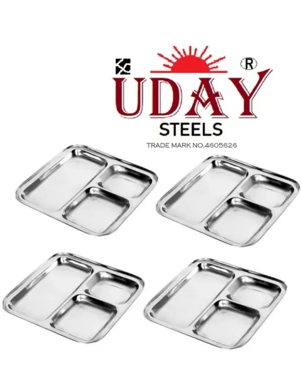 UDAY_STEEL_IDLI_PLATE_4PC_Sectioned_Plate_(Pack_of_4)