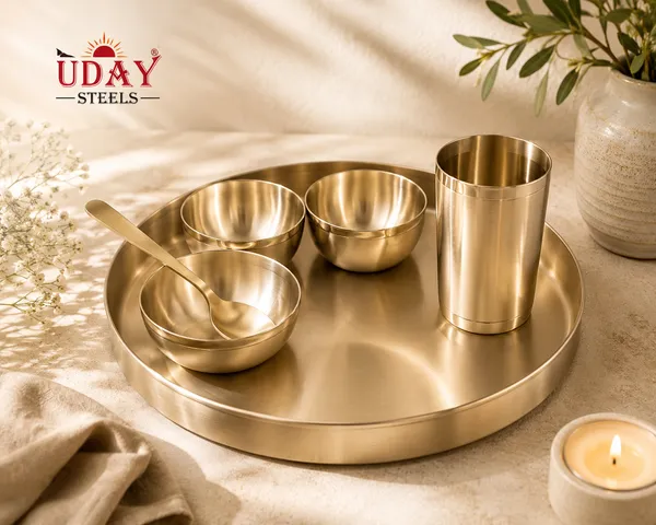 UDAY_STEEL_dual_tone_bronze_thali_set_