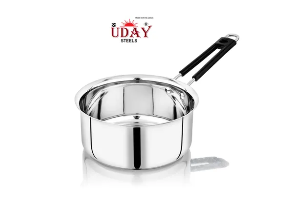 Steel_Sauce_Pan_9_Cm_Diameter_1_L_Capacity_Stainless_Steel_Induction_Bottom