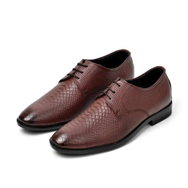 Vertex_Brown_Genuine_Leather_Crocodile_Textured_Lace_Up_Formal_Shoes_For_Men