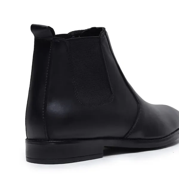 Kern_Black_Genuine_Leather_Chelsea_Boots_For_Men
