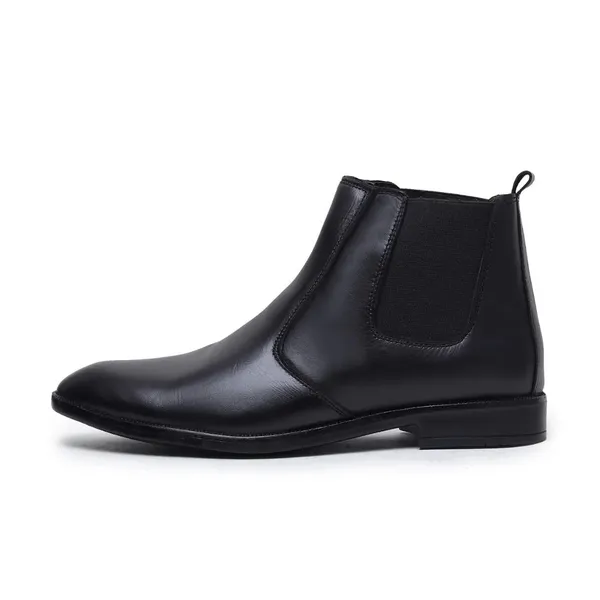 Kern_Black_Genuine_Leather_Chelsea_Boots_For_Men