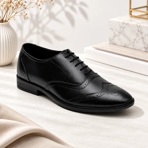 Vero_Black_Oxford_Brogue_Casual_Cum_Formal_Leather_Shoes_For_Men