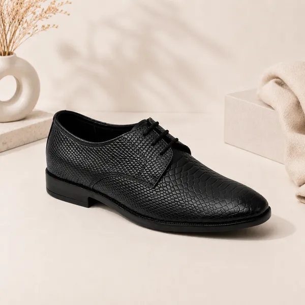 Vertex_Black_Genuine_Leather_Crocodile_Textured_Lace_Up_Formal_Shoes_For_Men