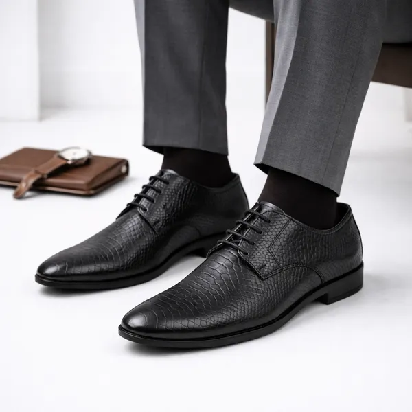 Vertex_Black_Genuine_Leather_Crocodile_Textured_Lace_Up_Formal_Shoes_For_Men