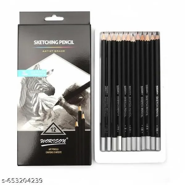 Black_Wood_Graphite_Pencils_And_Drawing_For_Students