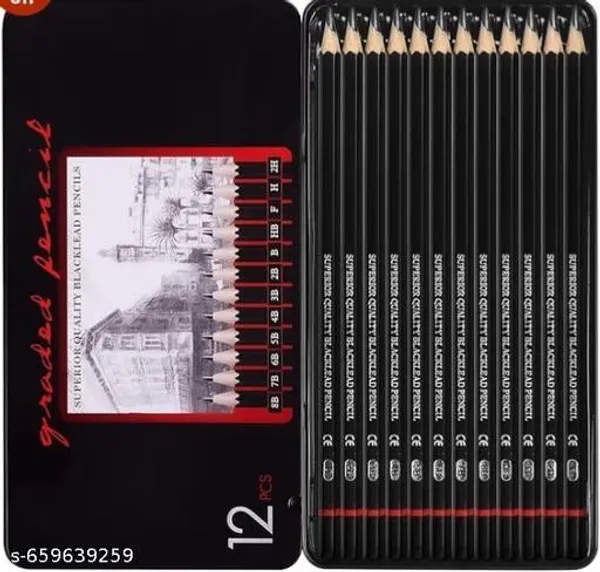 Black_Wood_Graphite_Charcoal_Rubber_Canvas_Fabric_Pencils_And_Drawing_For_Students