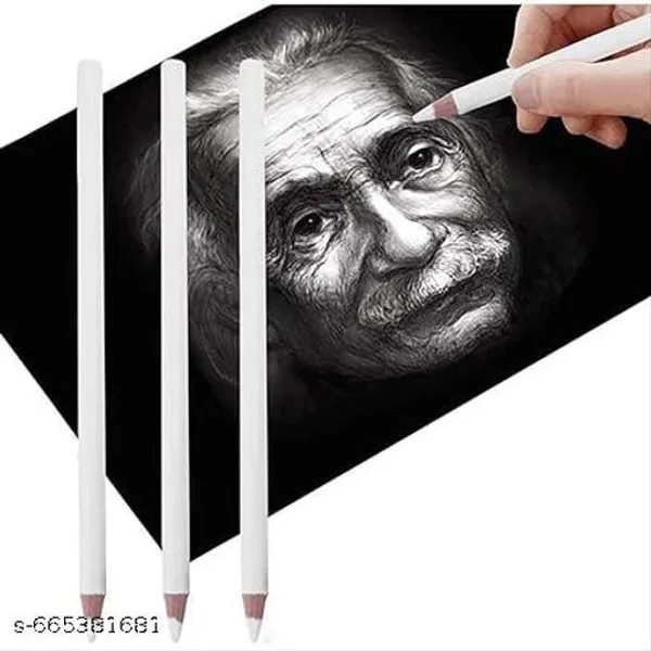 White_Charcoal_Wood_Pencils_And_Drawing_For_Students