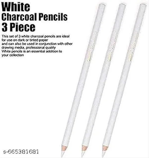 White_Charcoal_Wood_Pencils_And_Drawing_For_Students