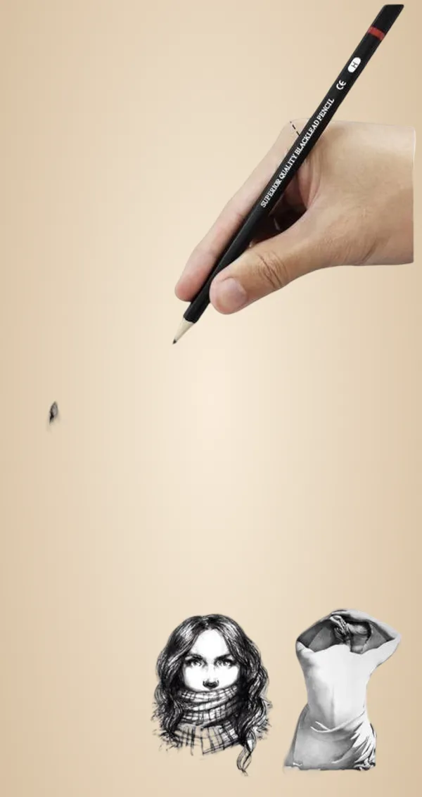 Black_Wood_Graphite_Charcoal_Rubber_Canvas_Fabric_Pencils_And_Drawing_For_Students