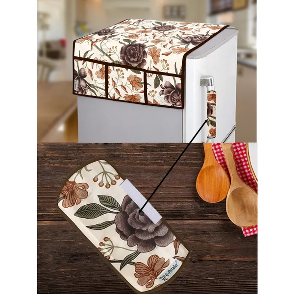 Brown_Polyester_Fabric_Fridge_Top_Cover_For_Home