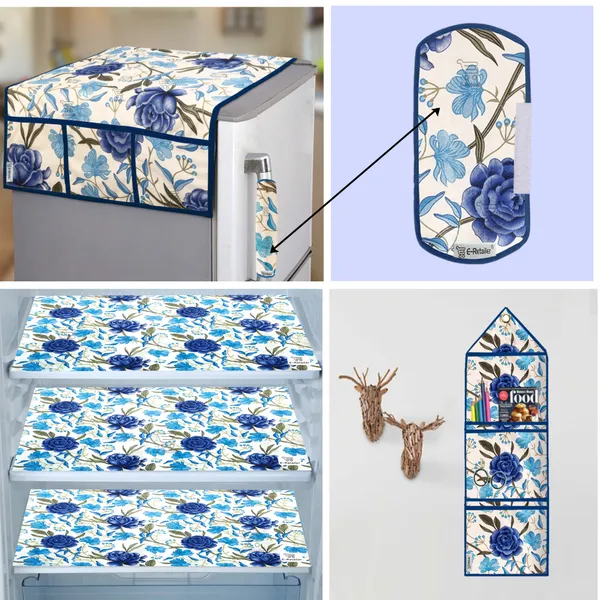 Blue_Polyester_Fabric_Appliance_Cover_&_Storage_Organizer_Combo_For_Home